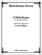 A Melodrama piano sheet music cover